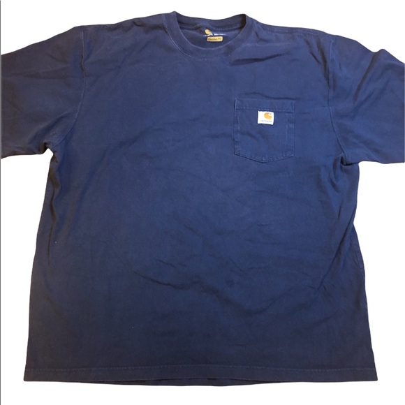 Dark Blue Carhartt Short Sleeved Shirt - Picture 1 of 3